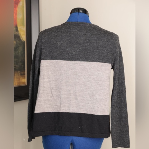 Carole Little  Long Sleeve  Open Front 100% Merino Wool Cardigan Sz S Lagenlook - Picture 2 of 4